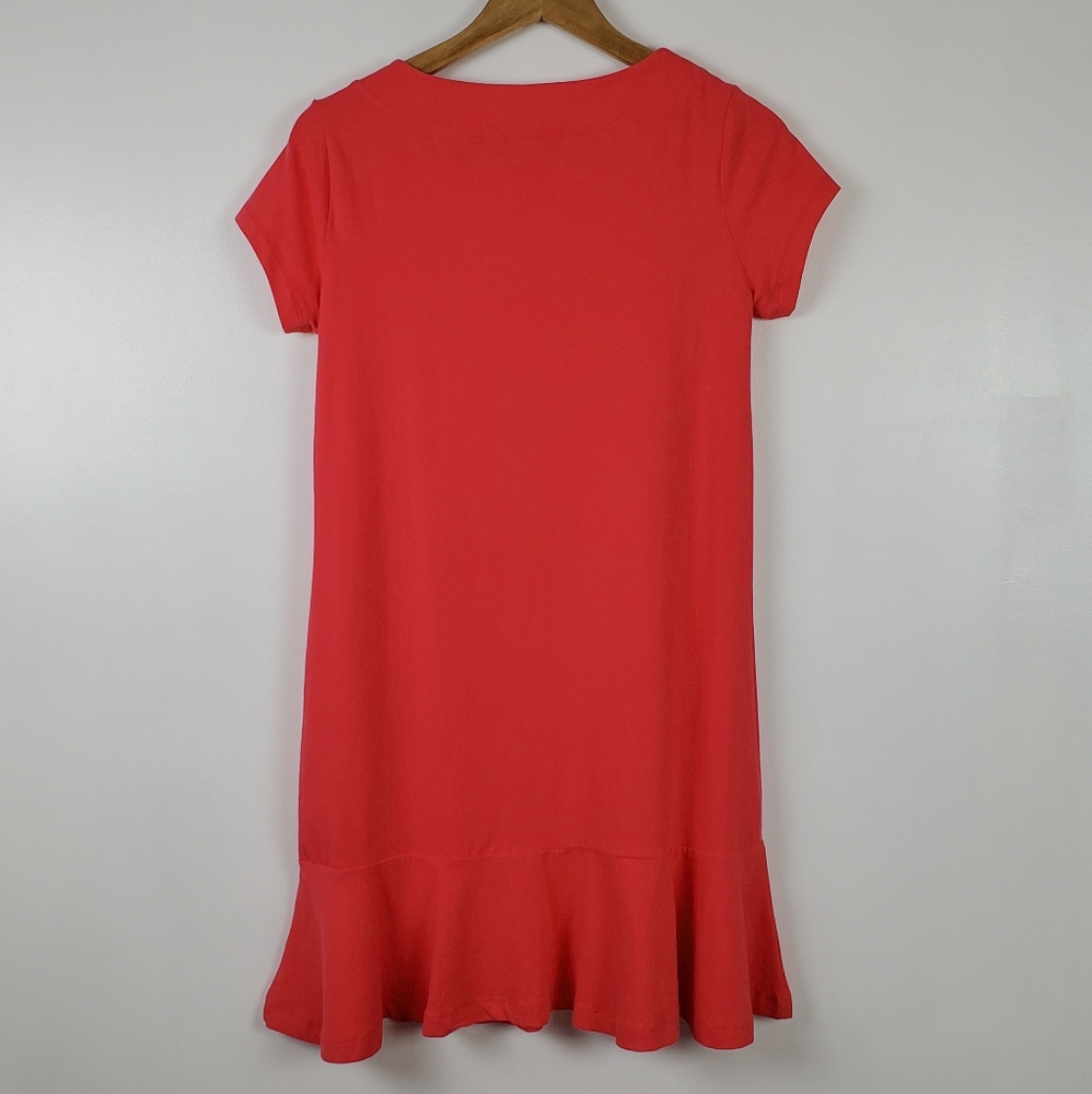 Lands End pink shift dress, short sleeved XSP - Picture 2 of 5